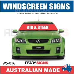 Windscreen Banner - WB016 - AIR & STEER